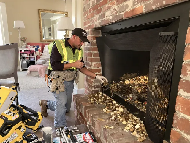 Safe screening installation by Fallbrook Chimney Sweep in Fallbrook, CA