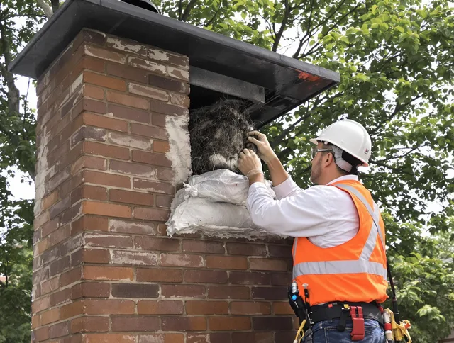 Humane removal of debris and animals by Fallbrook Chimney Sweep in Fallbrook, CA