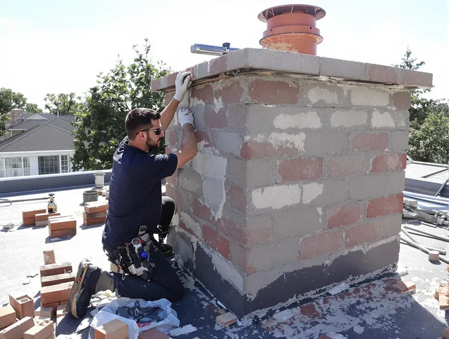 Advanced chimney repair process by Fallbrook Chimney Sweep in Fallbrook, CA
