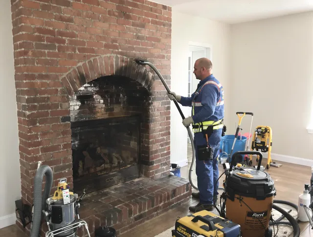 Fallbrook Chimney Sweep expert performing detailed chimney sweep in Fallbrook, CA