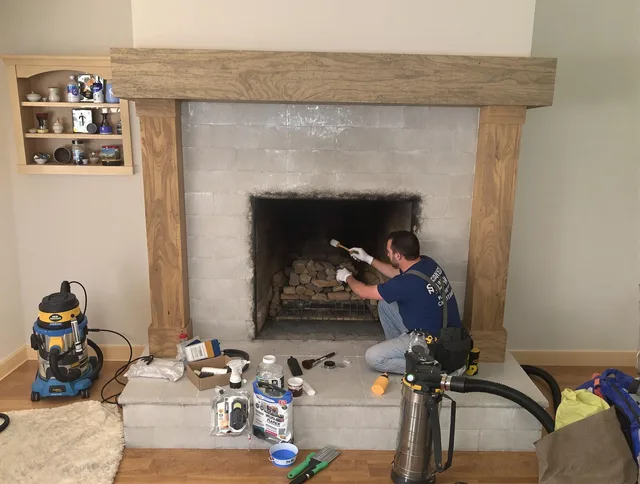 Detailed creosote removal process by Fallbrook Chimney Sweep in Fallbrook, CA
